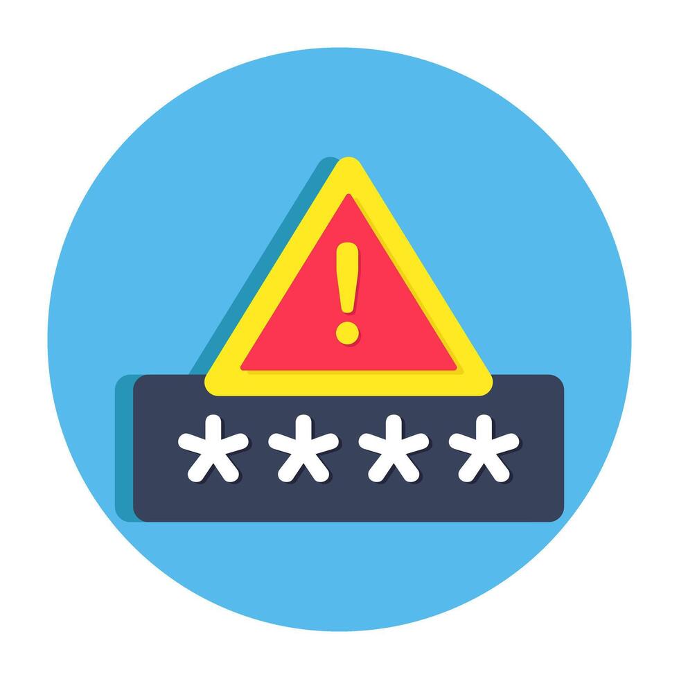 Premium download icon of password error vector