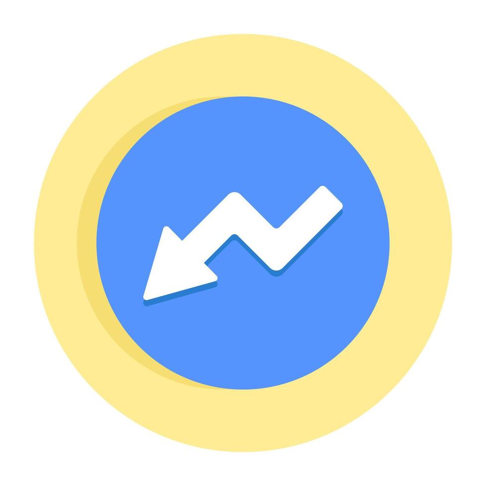 Modern style icon of direction arrow vector