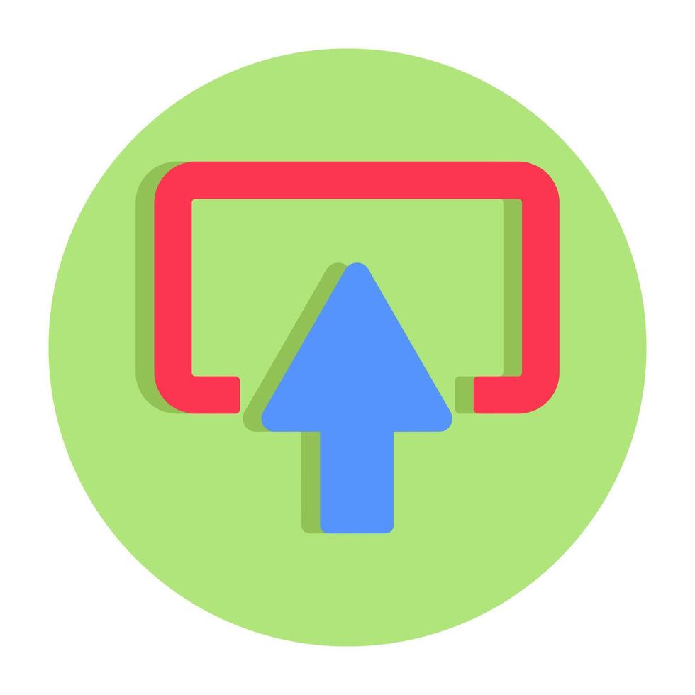 Perfect design icon of upward arrow vector
