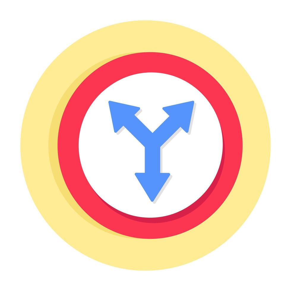 Modern style icon of direction arrow vector