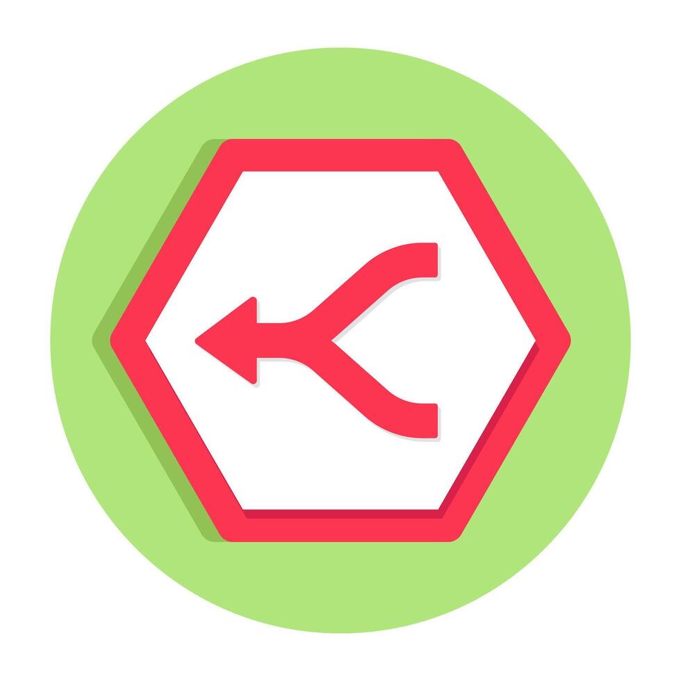 Modern style icon of direction arrow vector