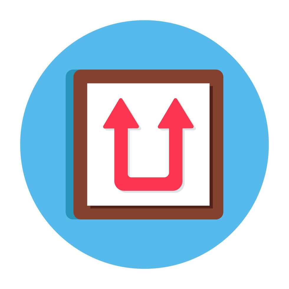 Editable flat design of direction arrows vector