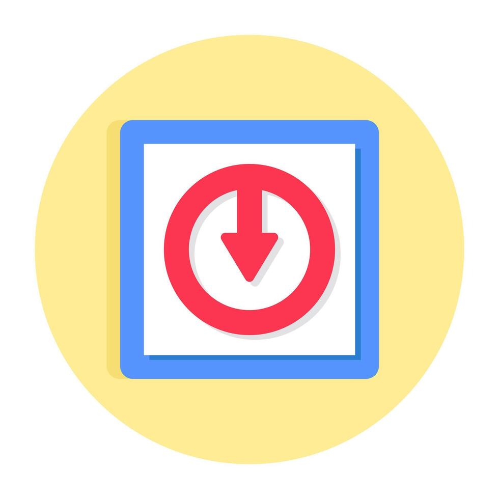 Editable flat design of direction arrows vector