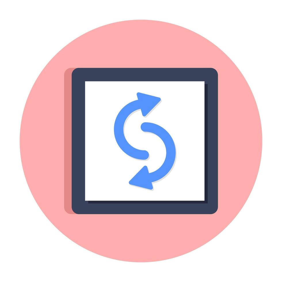 Editable flat design of direction arrows vector