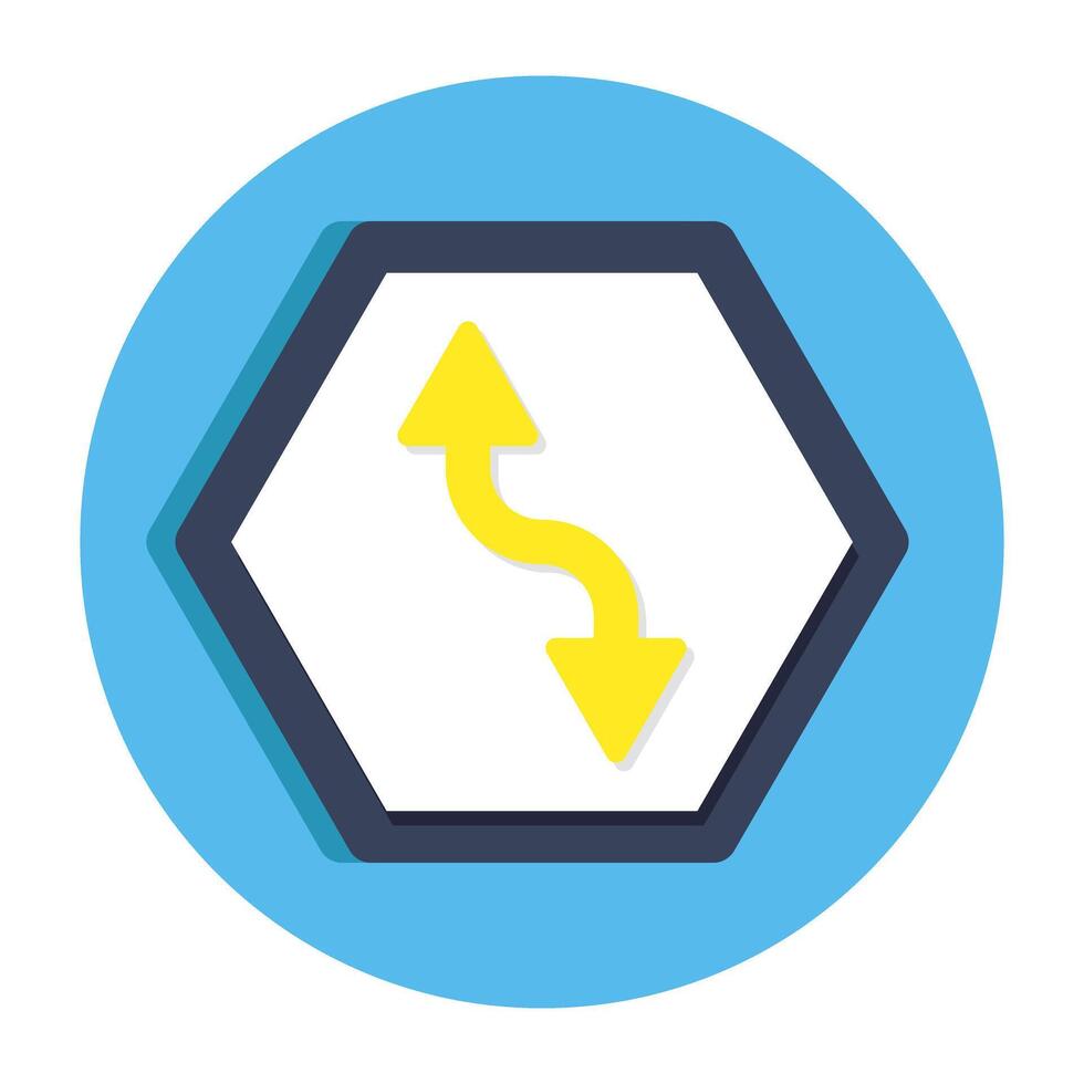Editable flat design of direction arrows vector