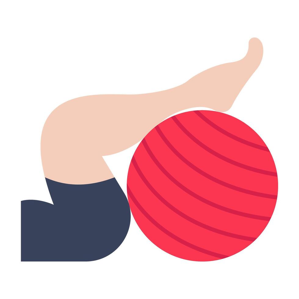 An icon design of yoga ball vector