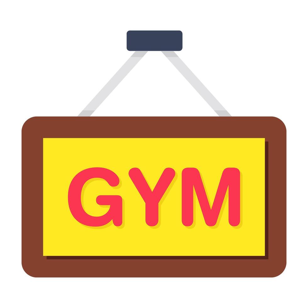 Modern design icon of gym board vector