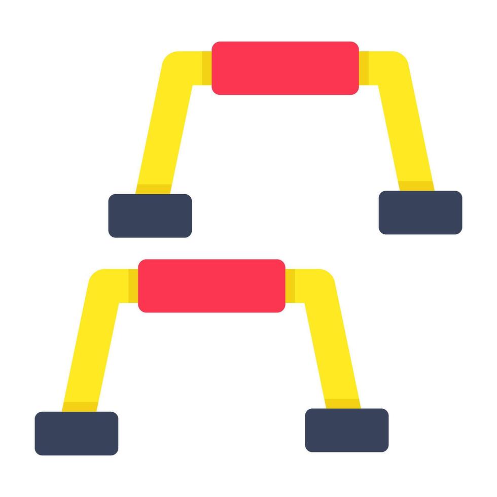 An icon design of sports hurdles vector