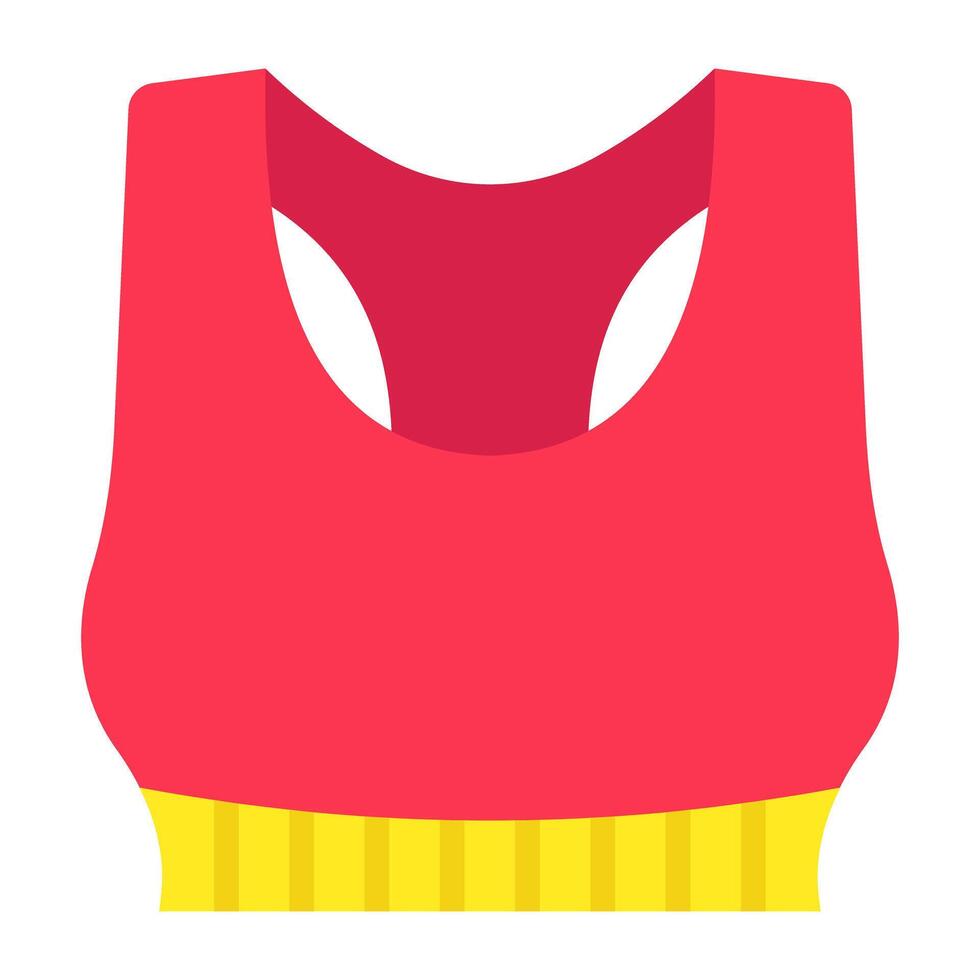 Sports bra icon of ladies undergarment vector
