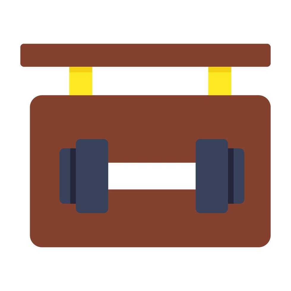 Modern design icon of gym board vector