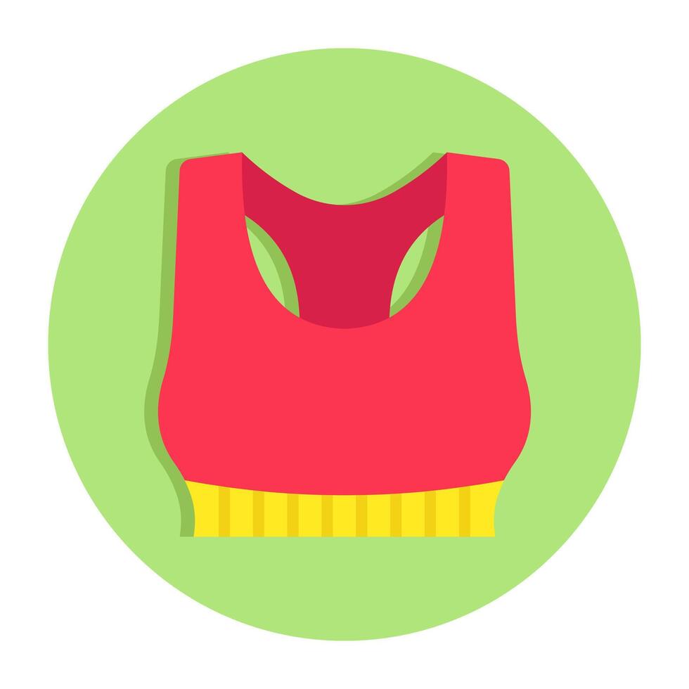 Sports bra icon of ladies undergarment vector