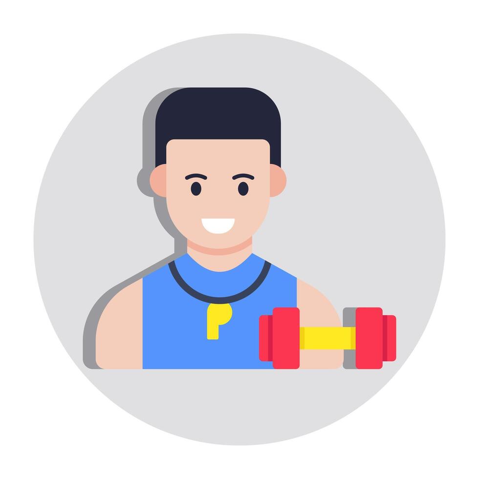 A beautiful design icon of gymnast vector