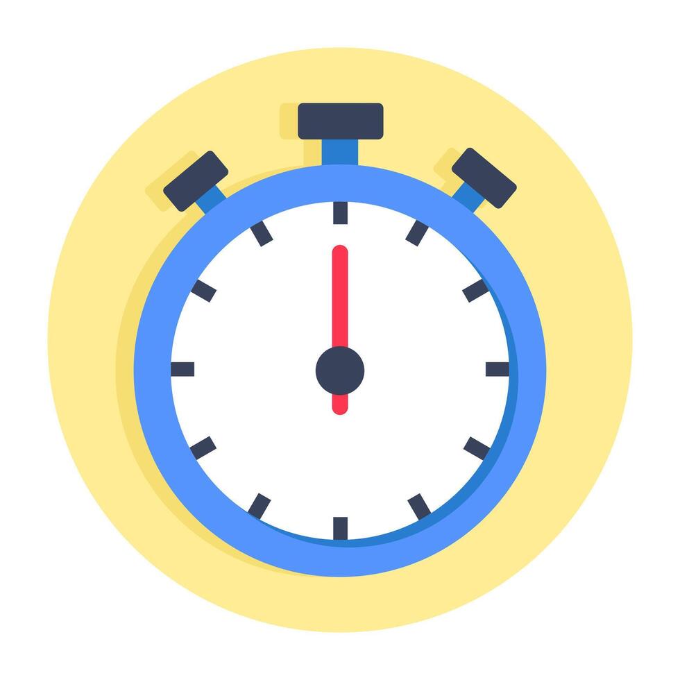 A modern design icon of stopwatch vector