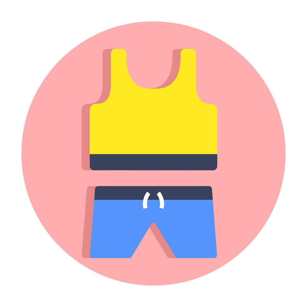 Premium download icon of sports wear vector
