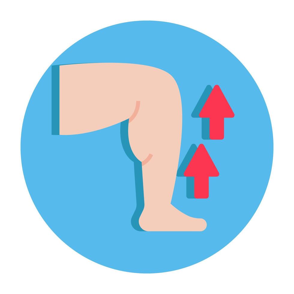 Premium download icon of leg exercise vector