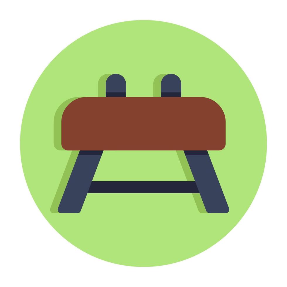 A unique design icon of workout bench vector