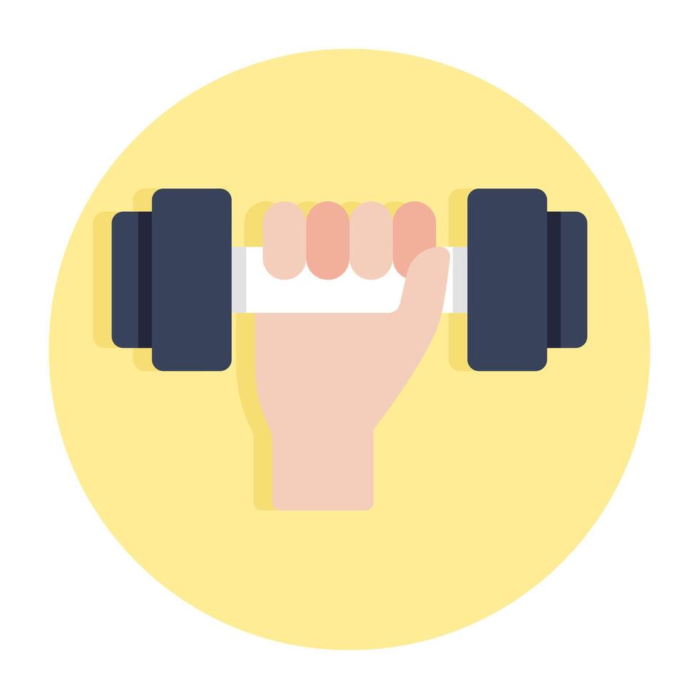 A trendy vectosr design of dumbbells vector