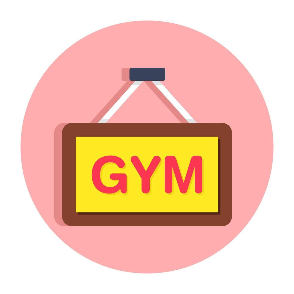 Modern design icon of gym board vector