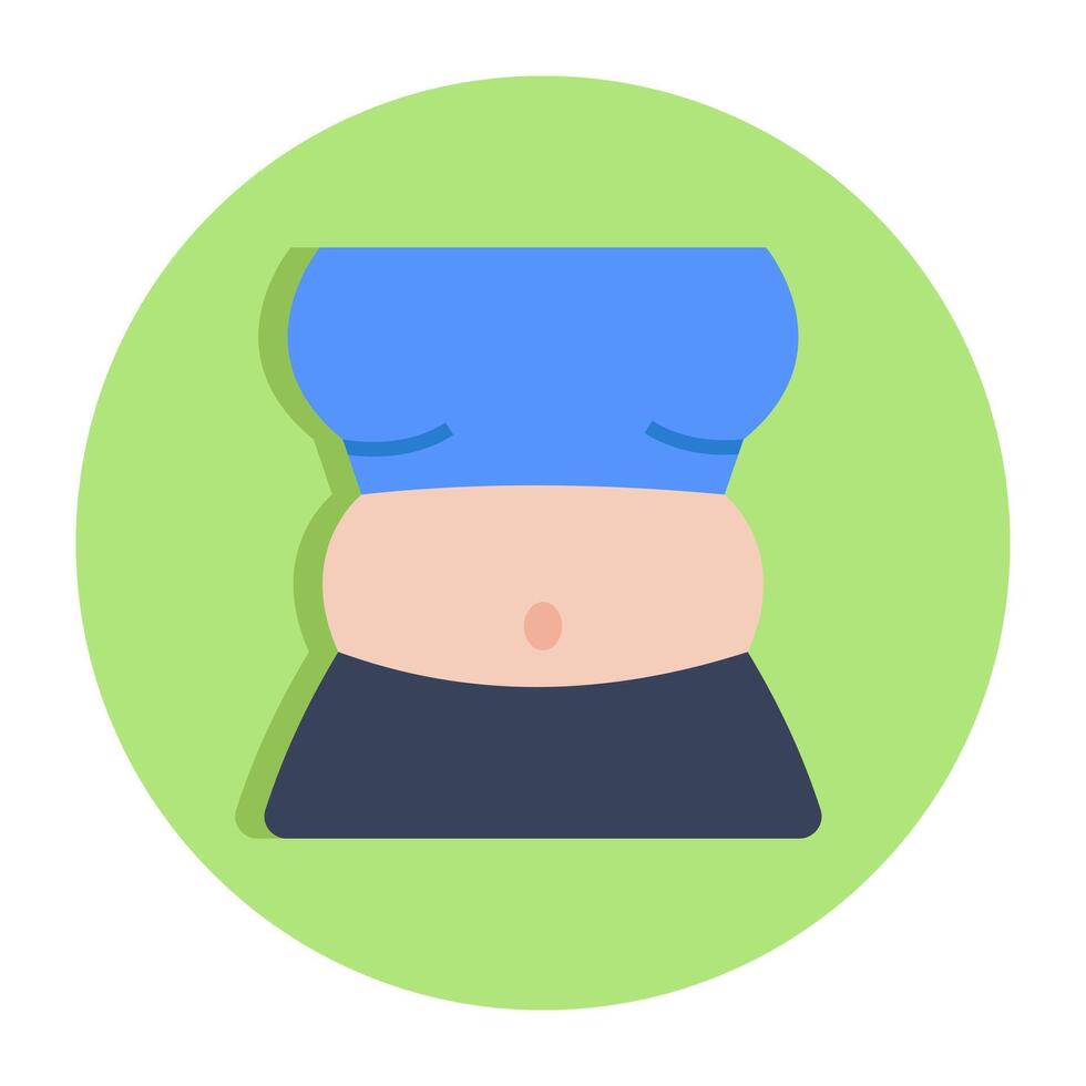 Modern design icon of fat belly vector