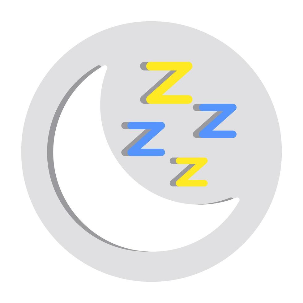 Perfect design icon of moon with star vector