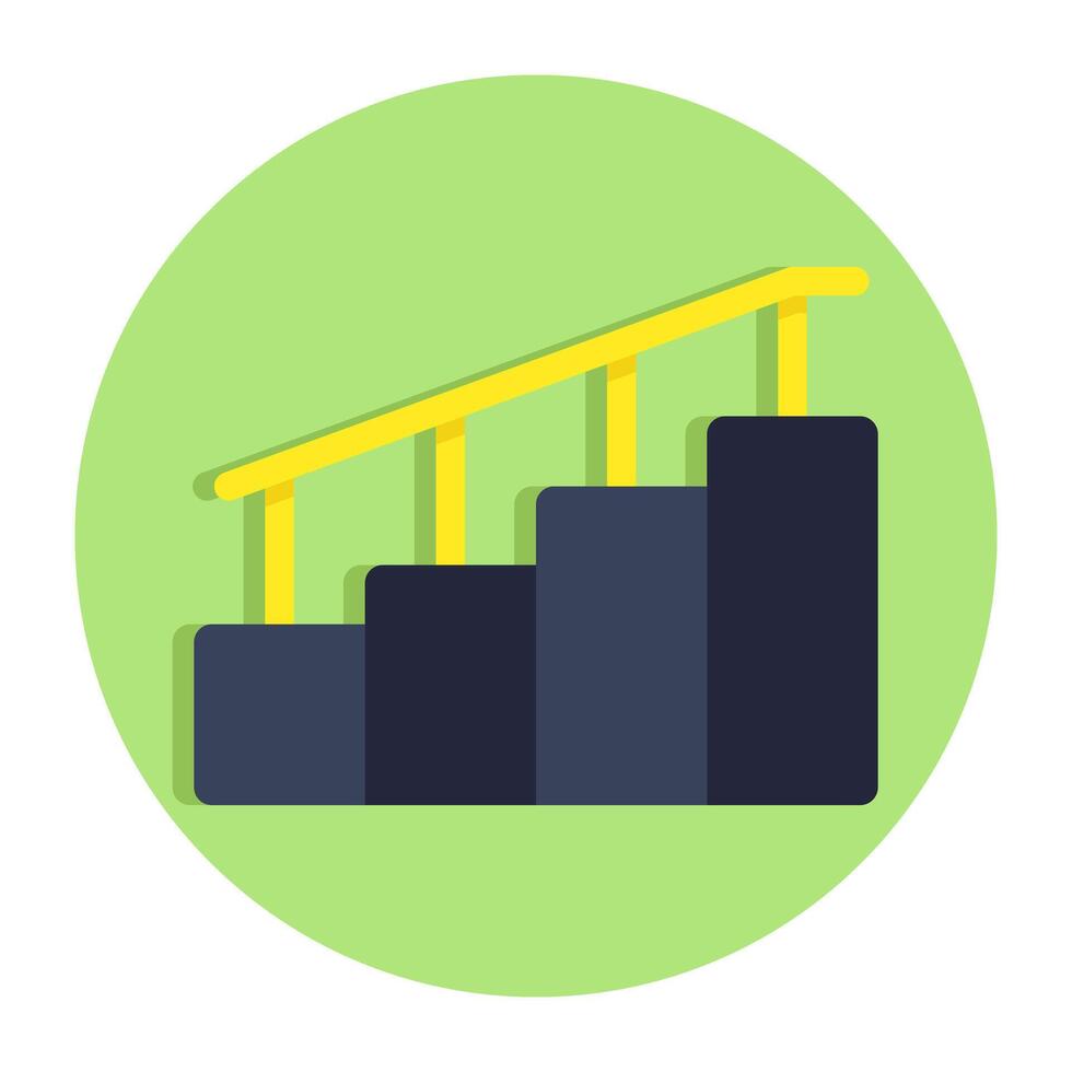 Creative design icon of stairs vector
