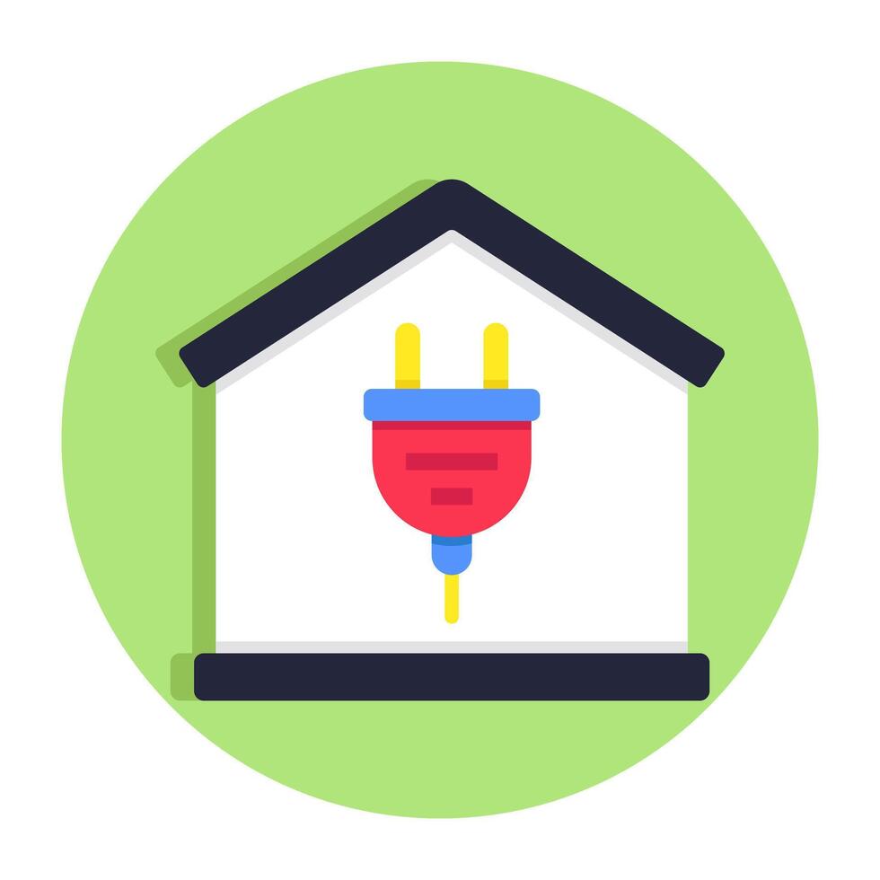 A unique design icon of electric plug vector