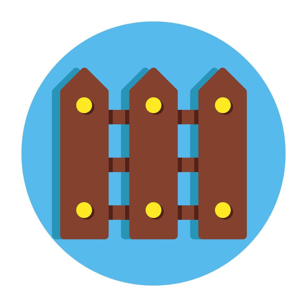 An icon design of fence vector