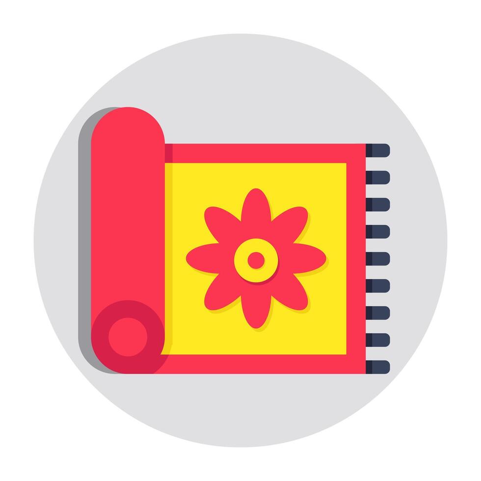 An icon design of prayer mat vector