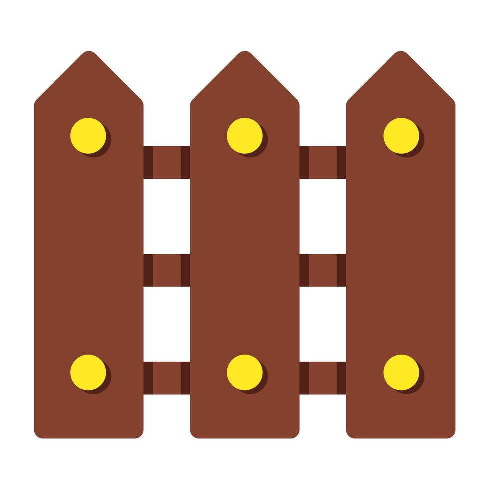 An icon design of fence vector