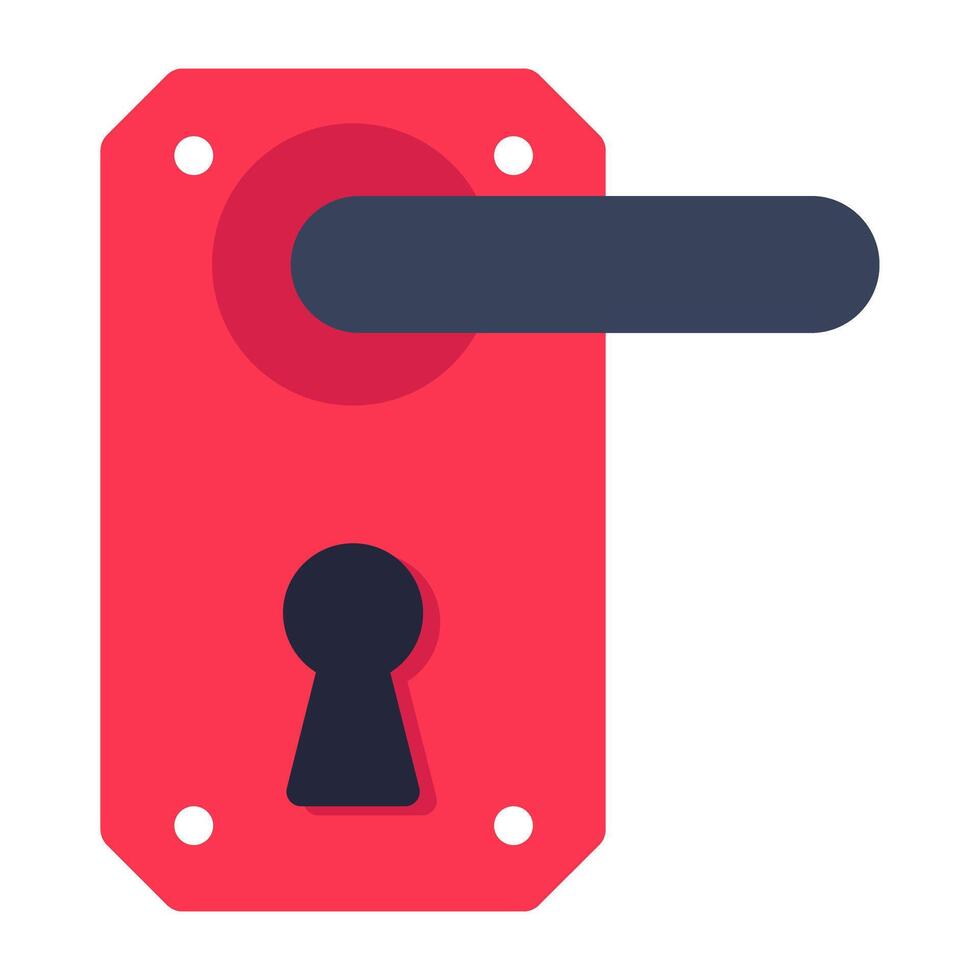 Unique design icon of door lock vector