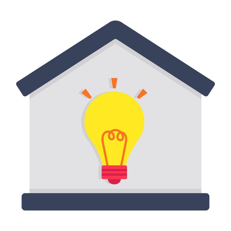 A modern design icon of home lamp vector