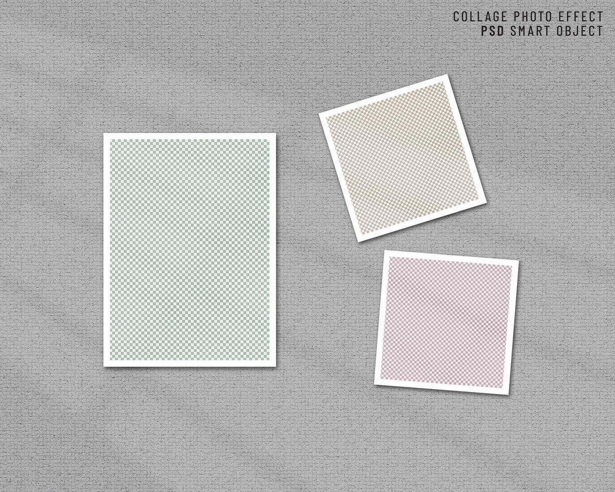 Cute young couple moodboard psd