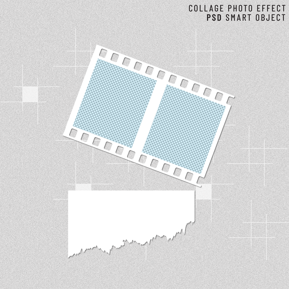 Mockup of a photo collage for social media post psd