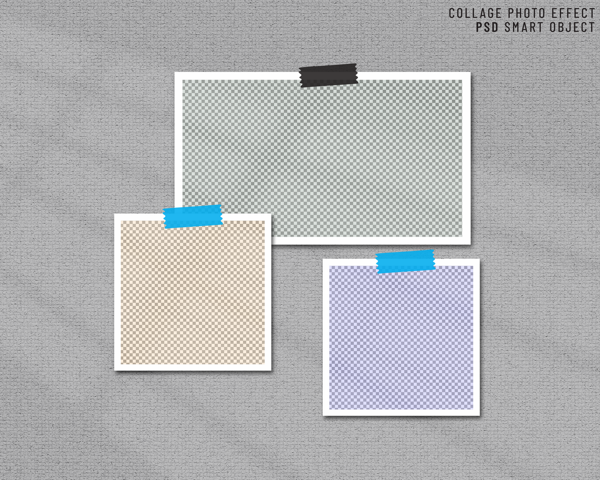 Beautiful young couple on the moodboard psd