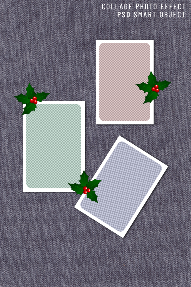 Mockup of a moodboard frame for social media photos psd