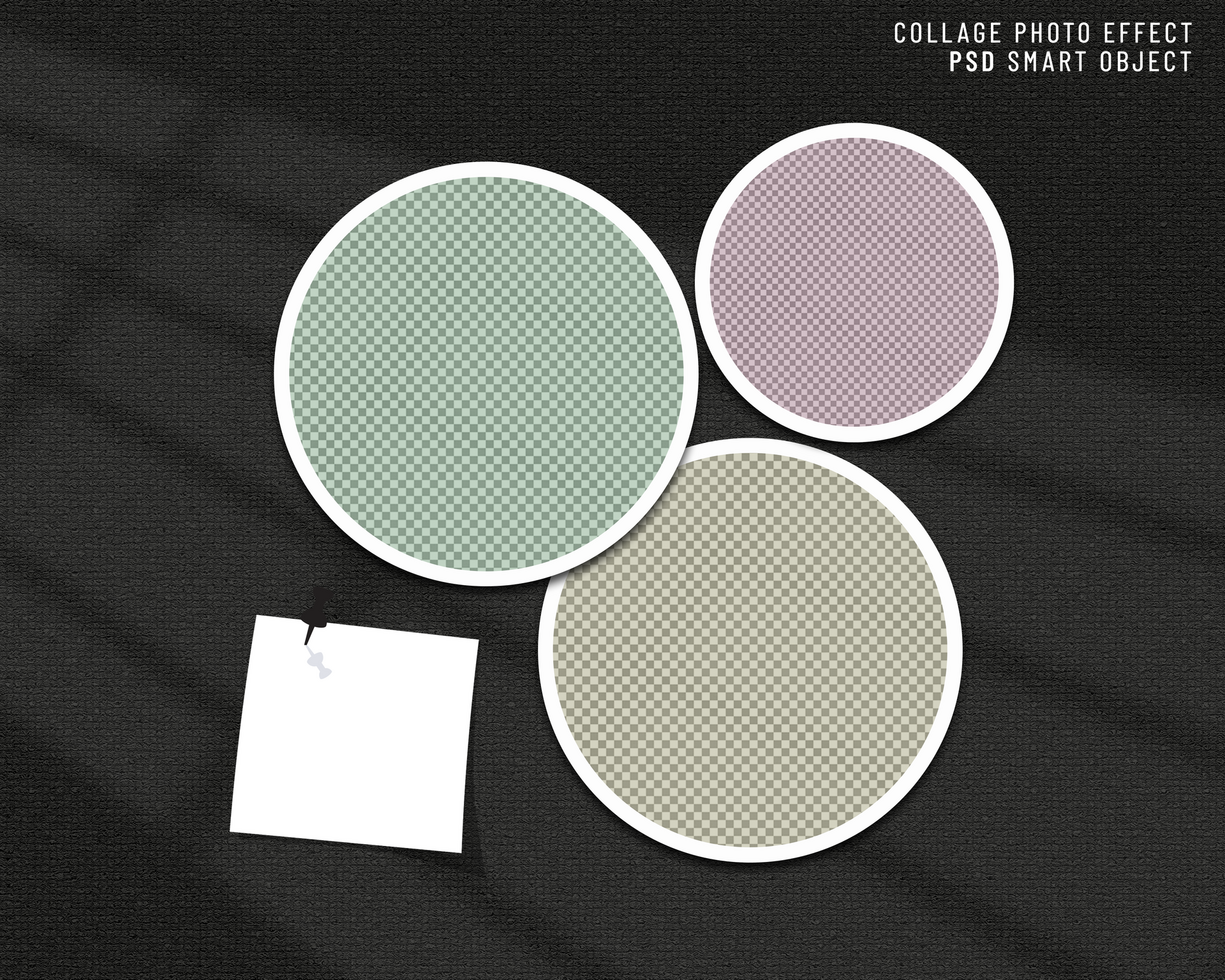 Template for photo collage design psd