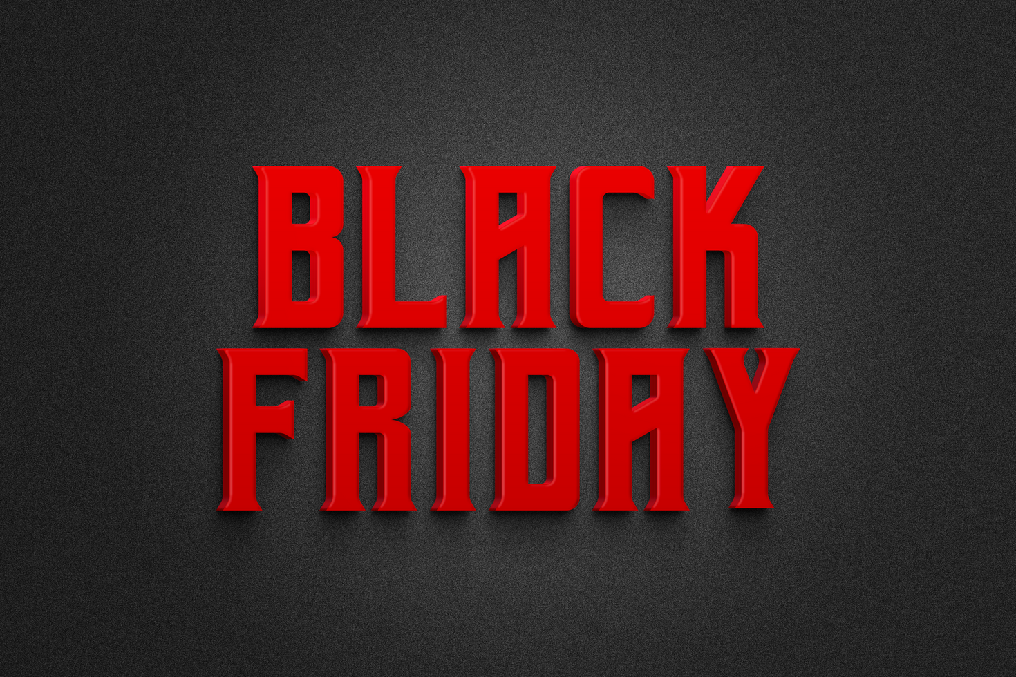 Black Friday 3d text effect psd