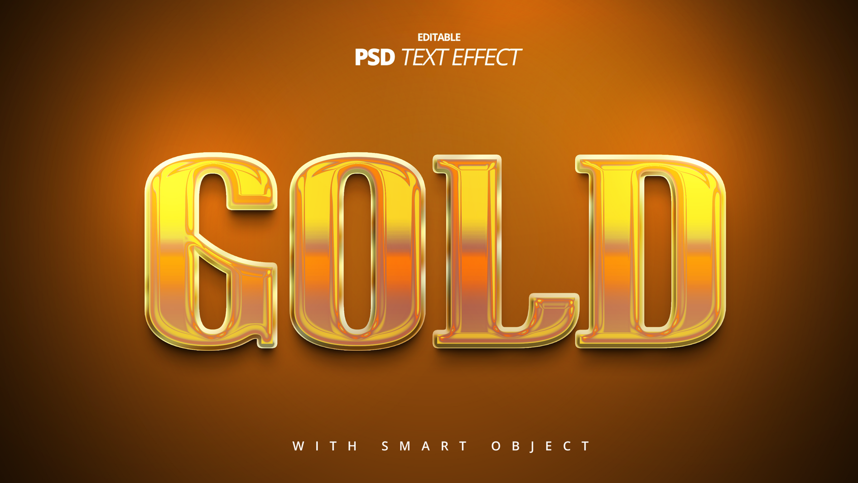 Golden light luxury rich 3d shiny text effect psd