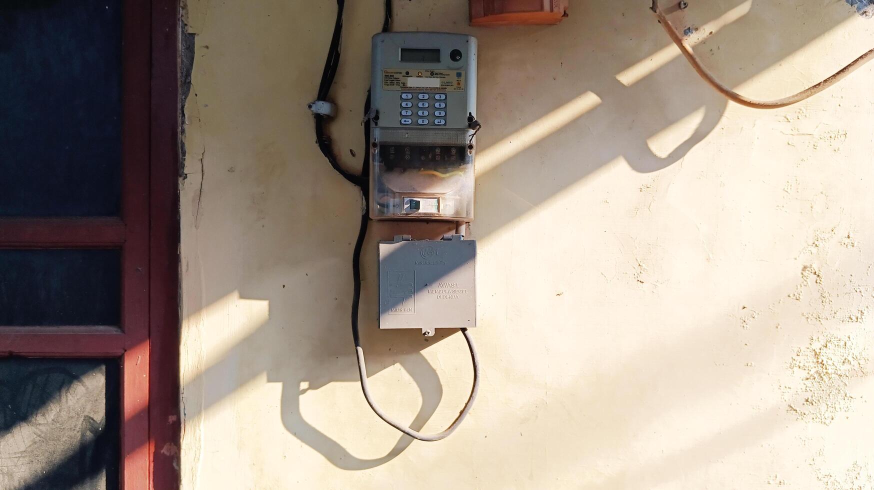 Semarang, Indonesia - 1 September 2024 - Electricity meter photo