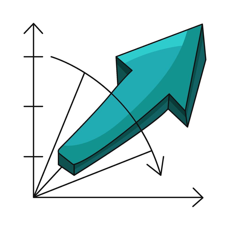 illustration of growth vector