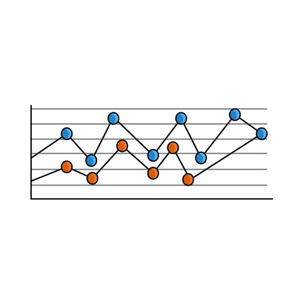 illustration of statistics vector