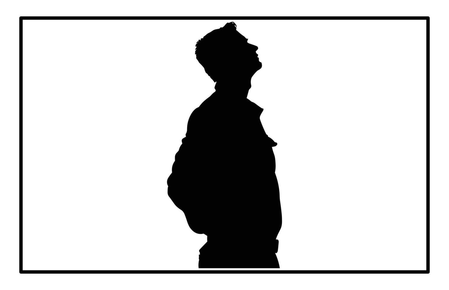 Silhouette of a Handyman Repairman - Construction Tools vector