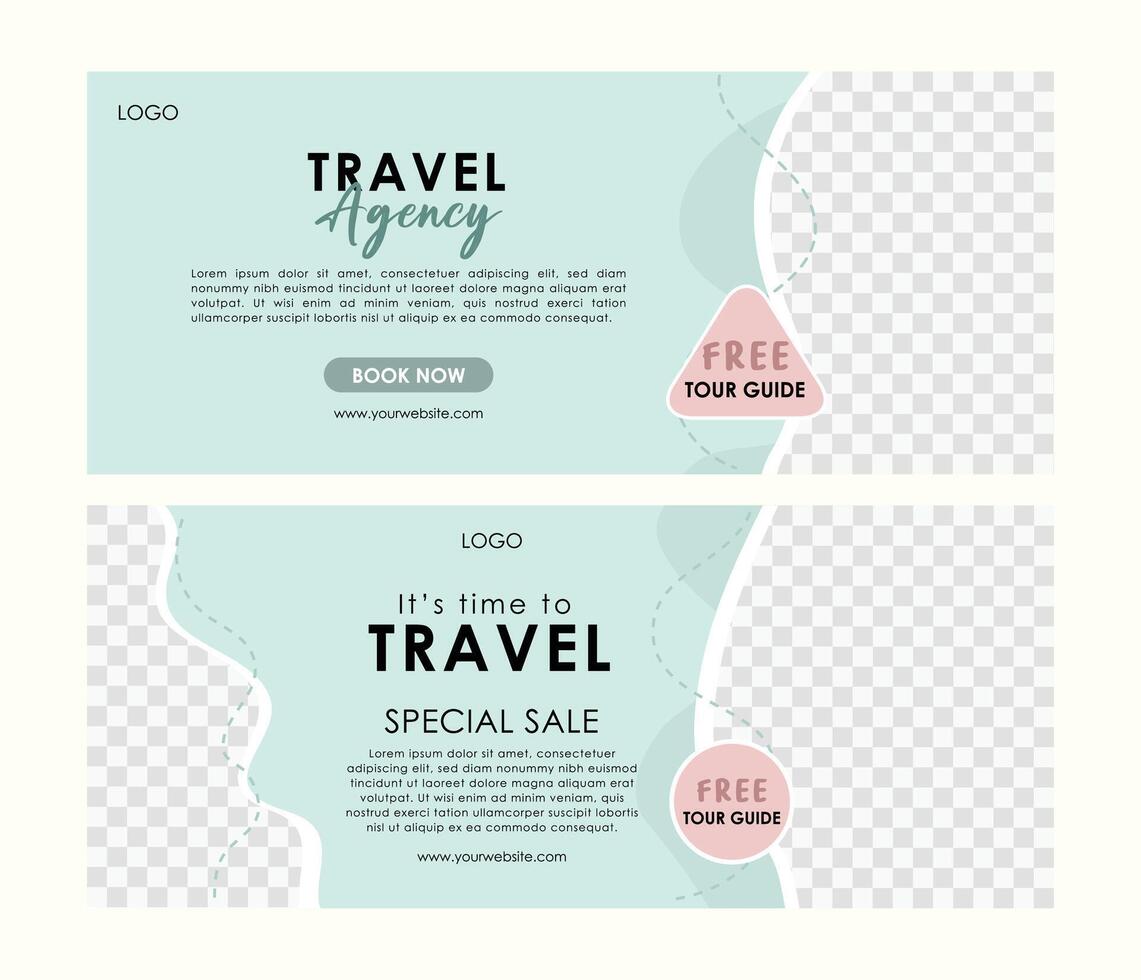 Travel Agency Template vector
