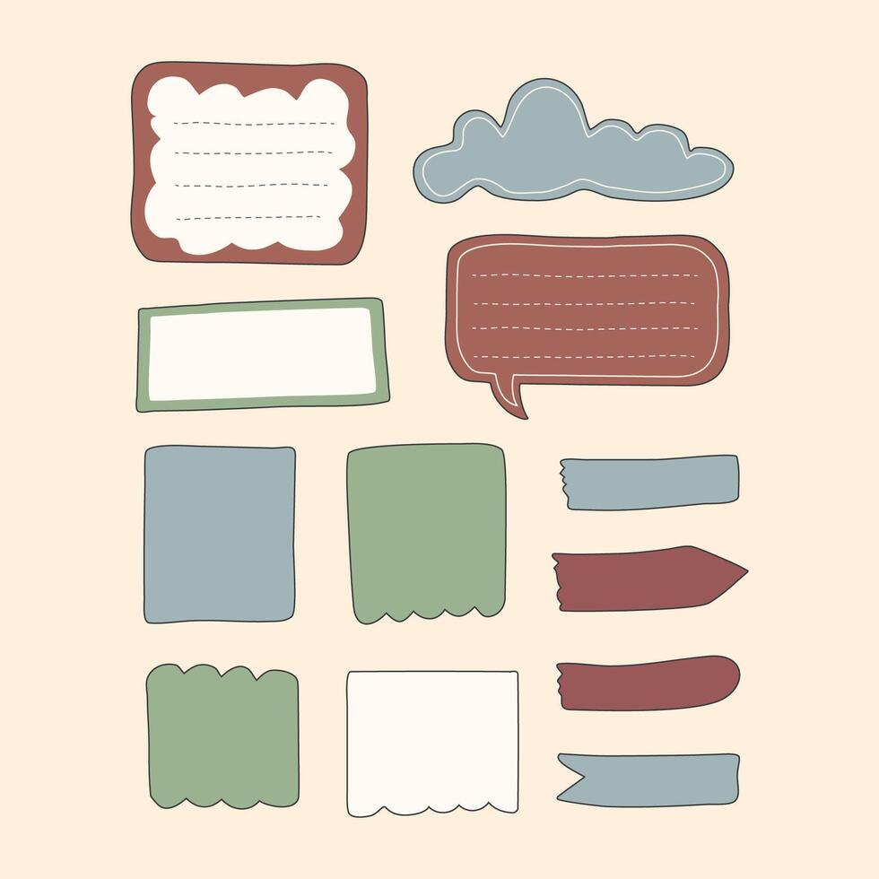 cute floral bullet journal vector