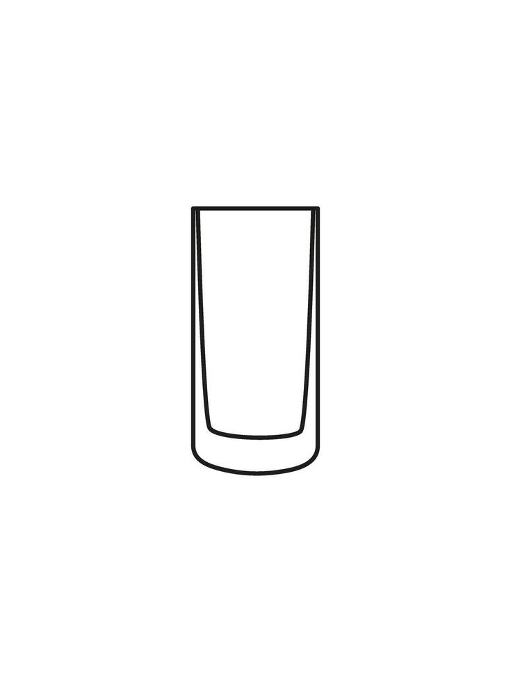Small alcohol glass, shot. Outline wine glass icon. Linear logo and sketch. Crystal glass, goblet, glassware. Wine tasting. Sommelier. Party, celebration time. Contour. vector