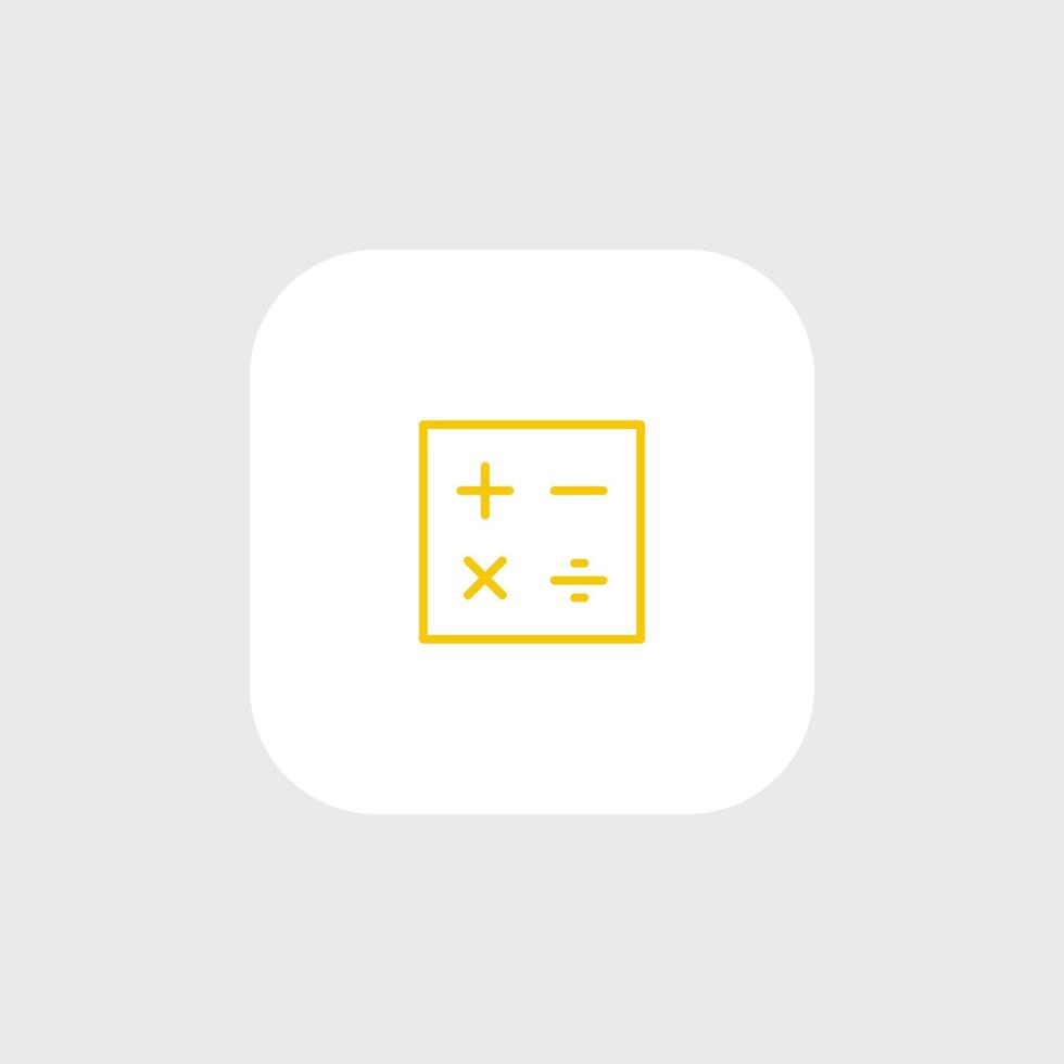 A calculator icon on a white background vector