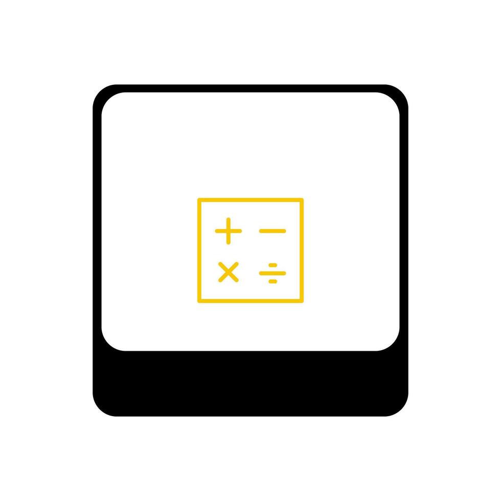 A calculator icon on a white background vector