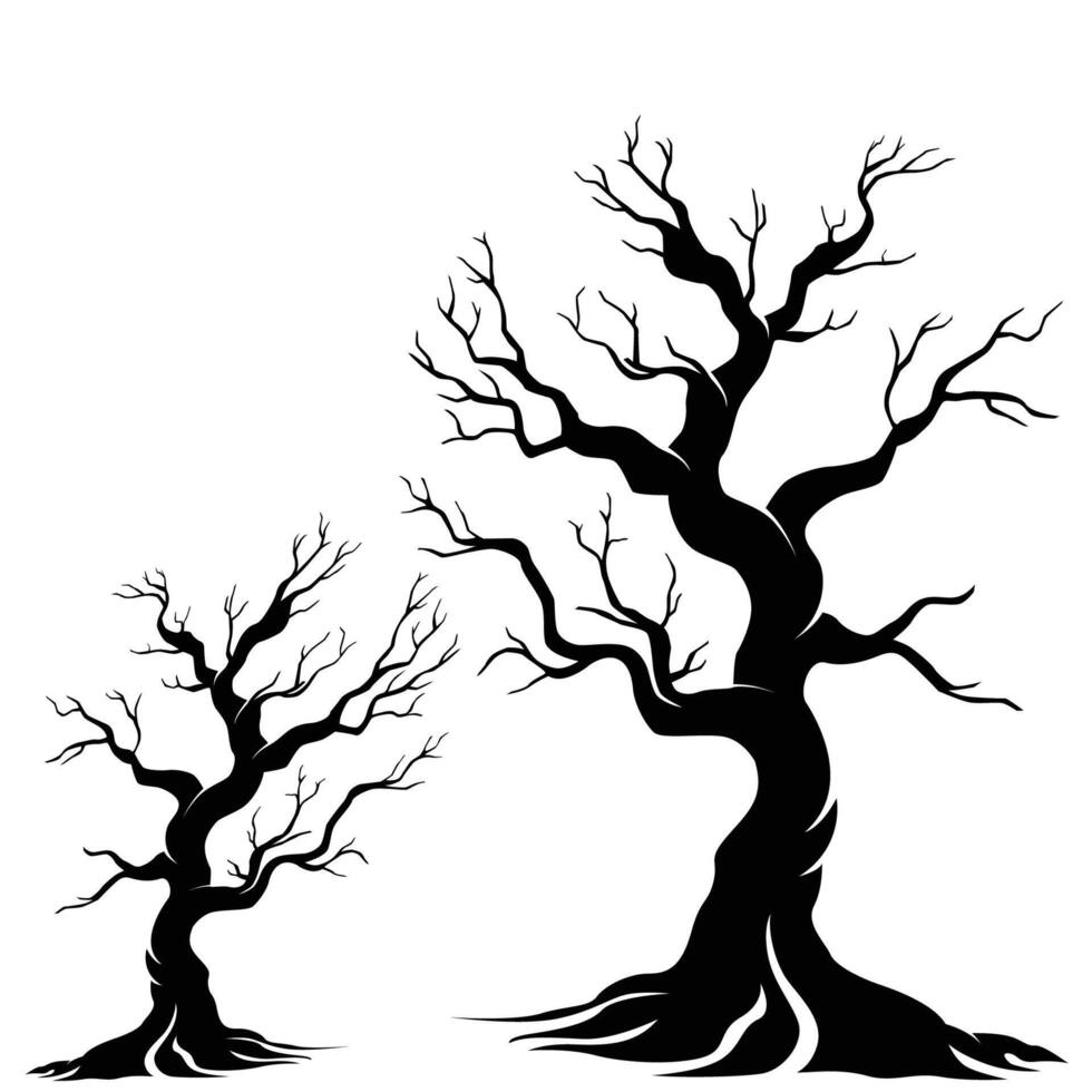 Spooky Dead Tree vector