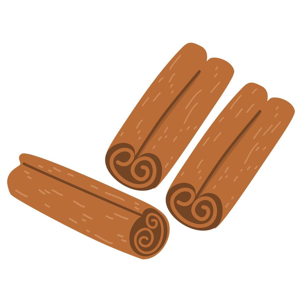 Cinnamon Stick Herb Illustration vector