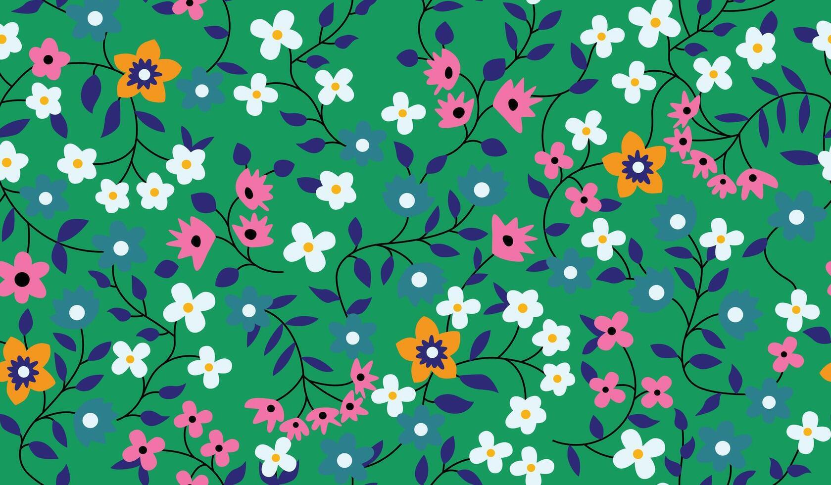 Seamless pattern art, wallpaper, tiles, textile background vector